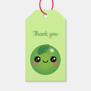 Kawaii Pea Gift Tags
