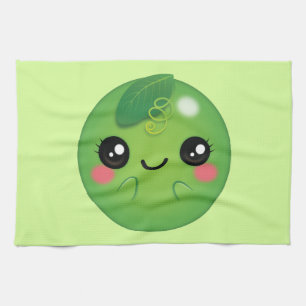 Kawaii Pea Kitchen Towel
