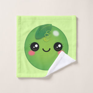Kawaii Pea Wash Cloth