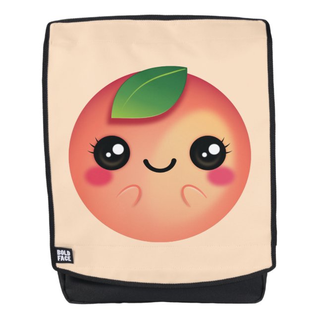 Kawaii Peach Backpack (Front)