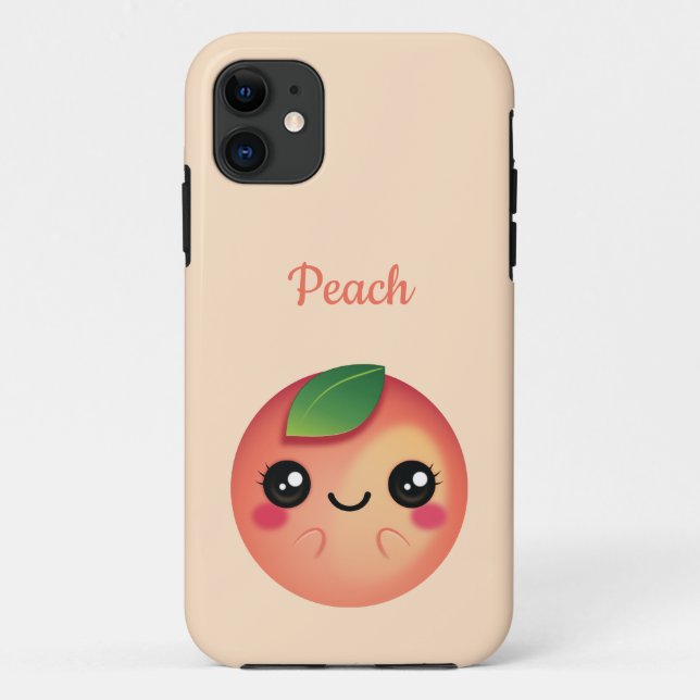 Kawaii Peach Case-Mate iPhone Case (Back)