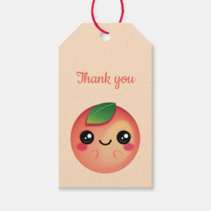 Kawaii Peach Gift Tags