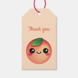 Kawaii Peach Gift Tags