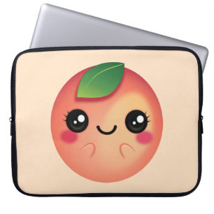 Kawaii Peach Laptop Sleeve
