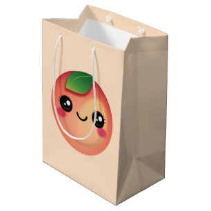 Kawaii Peach Medium Gift Bag