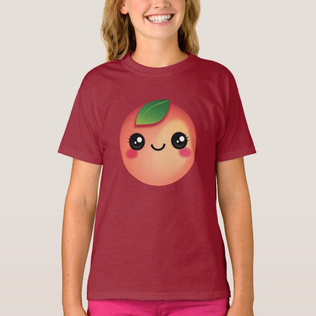 Kawaii Peach T-Shirt (Front)
