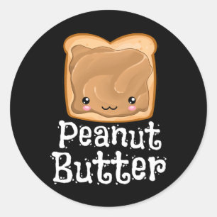 Kawaii Peanut Butter Jelly Pndj Halloween Matching Classic Round Sticker