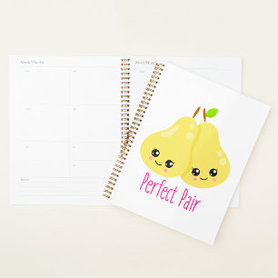Kawaii Pear Couple Parfait Paire Funny Pun