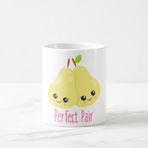 Kawaii Pear Couple Perfect Pair Funny Pun Coffee Mug