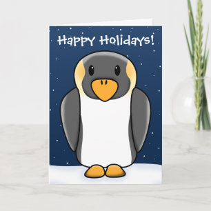 Kawaii Penguin Christmas Card