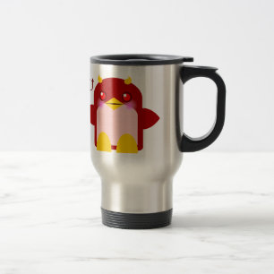 Kawaii Penguin Devil Halloween Travel Mug