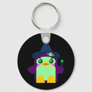 Kawaii Penguin Witch Keychain