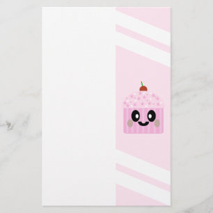 KAWAII PINK CUPCAKE SWEET DELICIOUS DESSERT STATIONERY
