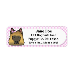 Kawaii Pink Gingham Belgian Tervuren