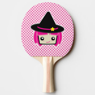Kawaii Pink Haired Witch Ping Pong Paddle