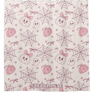 Kawaii Pink Halloween Ghosts & Pumpkin (2)