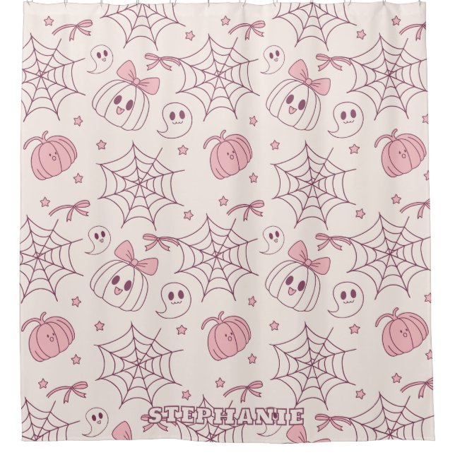 Kawaii Pink Halloween Ghosts & Pumpkin (2) (Front)