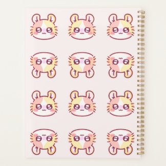 Kawaii Pink Kitty Daily Planner - Cute Coquette