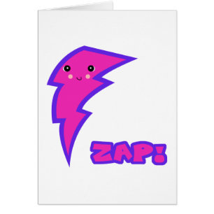 kawaii pink lightning bolt