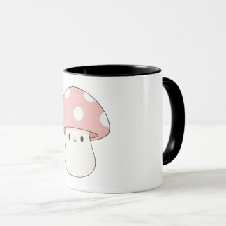 Kawaii Pink Mushroom Mug – Cute Pastel Toadstool