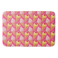 Kawaii pink pattern with strawberry ice cream