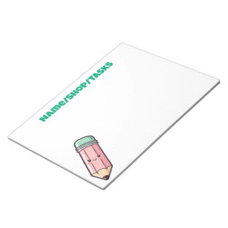 Kawaii Pink Pencil Notepad