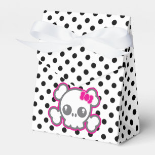 Kawaii Pink Ribbon Skull Gift Box