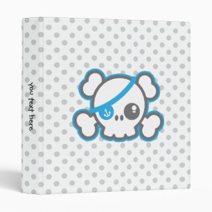 Kawaii Pirate Skull Binder