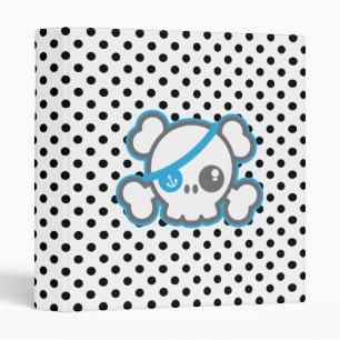 Kawaii Pirate Skull Binder
