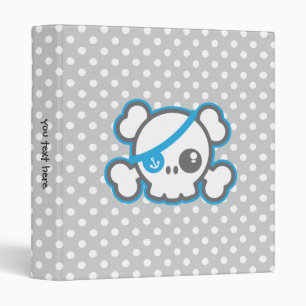 Kawaii Pirate Skull Binder