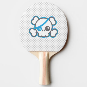 Kawaii Pirate Skull Ping Pong Paddle