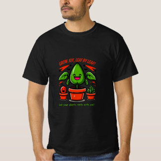 Kawaii Plant Design – Smiling Cactus, Succulent  T-Shirt