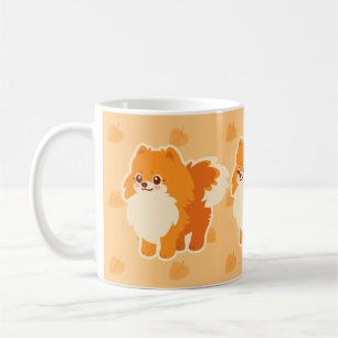 Kawaii Pomeranian Cartoon Dog Coffee Mug