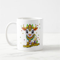 Kawaii Pongal Decorated Cow
