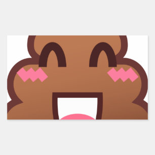 kawaii poop emojis sticker