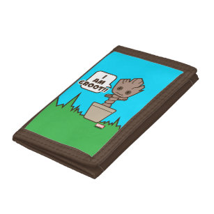 Kawaii Potted Groot Trifold Wallet