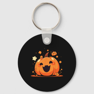 Kawaii Pumpkin Anime Cottagecore Men Kids Women Ha Keychain