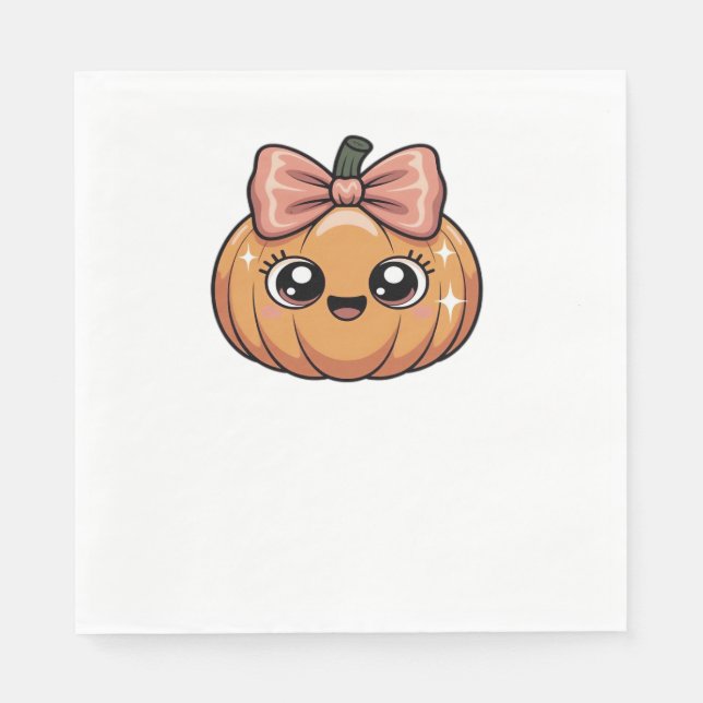 kawaii pumpkin Classic T-Shirt Napkin (Front)