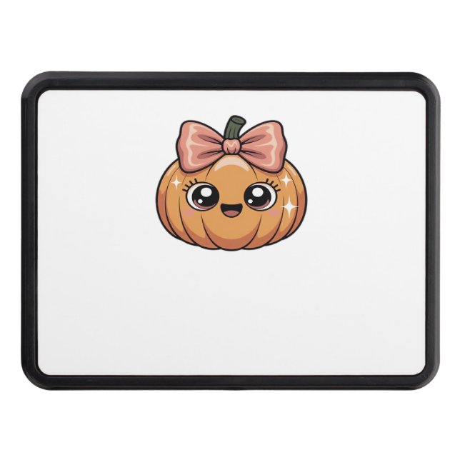 kawaii pumpkin Classic T-Shirt Trailer Hitch Cover (Front)