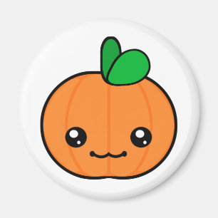 Kawaii Pumpkin Halloween Magnet