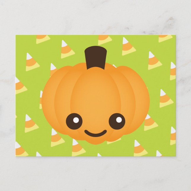Kawaii Pumpkin Postcard (Front)