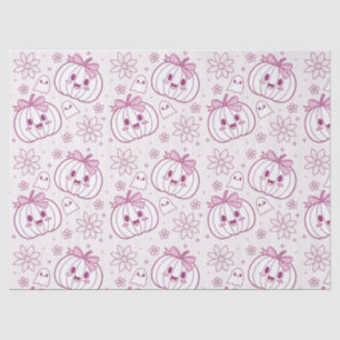 Kawaii Pumpkins, Ghosts & Flowers Tissue Paper