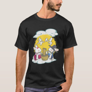 Kawaii Rabbits Pounds Korean Chuseok Anime Gift T  T-Shirt