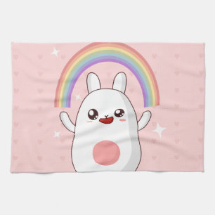 Kawaii rainbow clipart kitchen towel