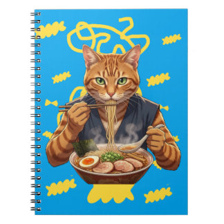 Kawaii Ramen Cat Aesthetic – Japanese Pop Art Notebook