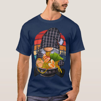 Kawaii Ramen Gnome, Japanese Neko Noodle Funny Ani T-Shirt
