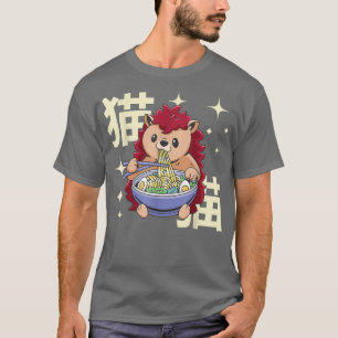 Kawaii Ramen Hedgehog - Otaku Anime Manga T-Shirt