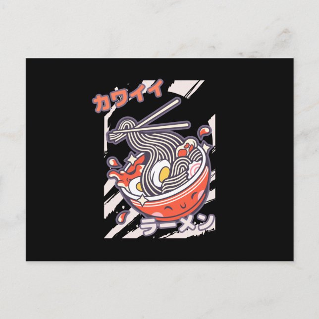 Kawaii Ramen nodels Postcard (Front)