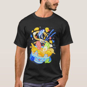 Kawaii Ramen Noodle Bowl Otaku Japanese Aesthetic T-Shirt