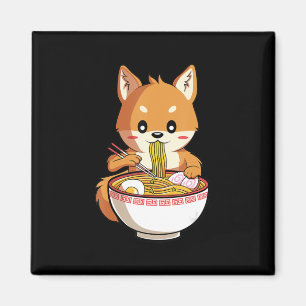 Kawaii ramen shiba inu   noodles lover gift magnet
